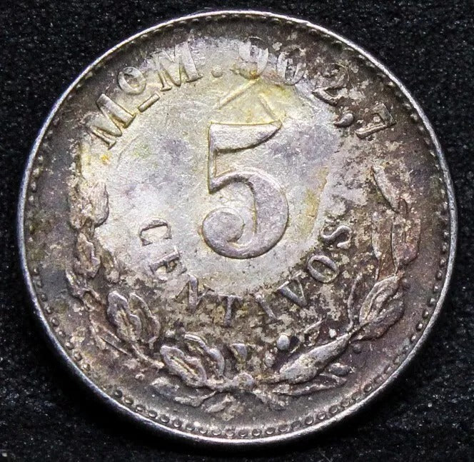 5 centavos 1905 Mo-M, Mexico . KM-421 EF