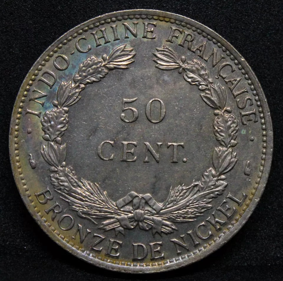 50 cents 1946. French Indo-China. KM-31 aUNC
