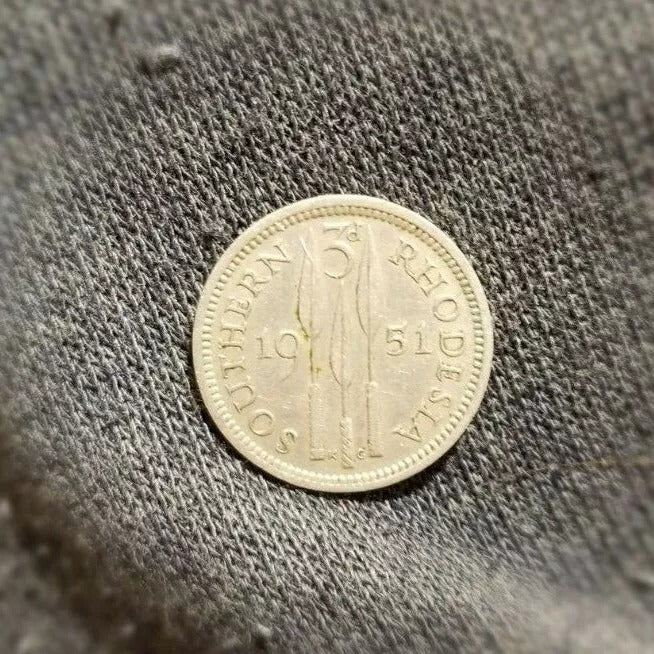1951 Southern Rhodesia 3 Pence George VI KM 20 aUNC