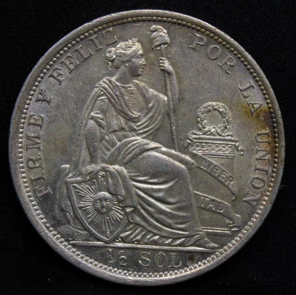 1/2 Sol 1916, Peru. KM-203. UNC