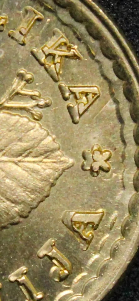 0.05 Lipe 1991, Slovenia token. very rare double struck. KM-X#?Tn6 4k .mintage