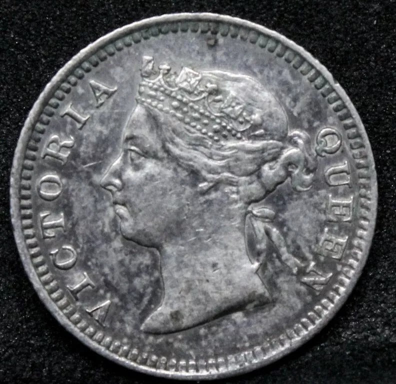 5 Cents Hong Kong 1897, Queen Victoria. EF, KM-5