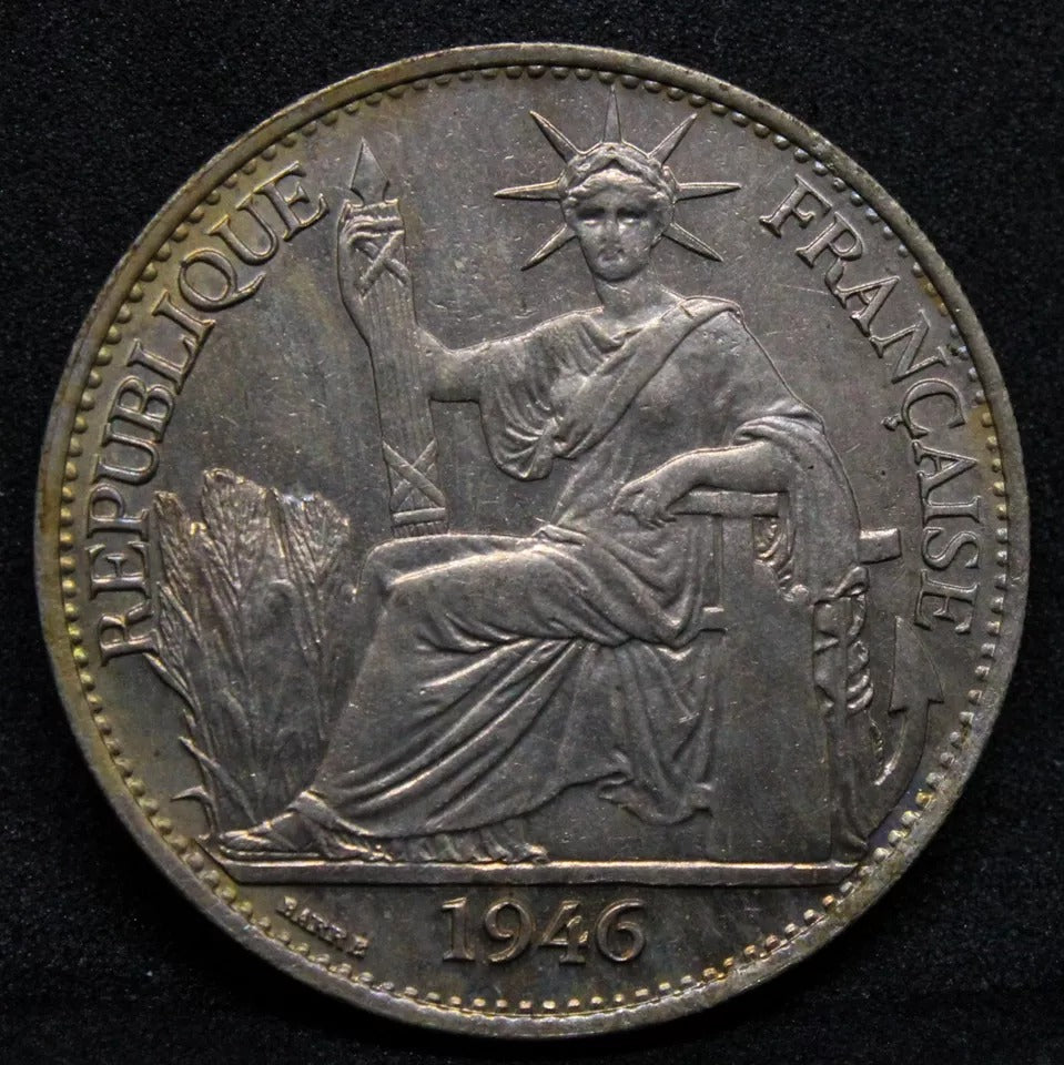 50 cents 1946. French Indo-China. KM-31 aUNC