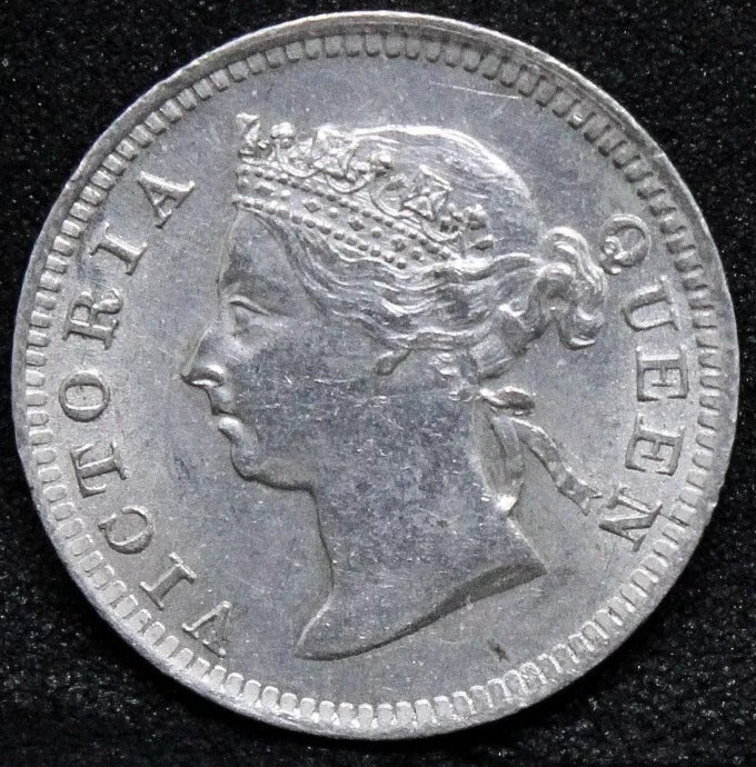 5 cents 1900, Victoria Straits settlements silver coin. KM-10 UNC