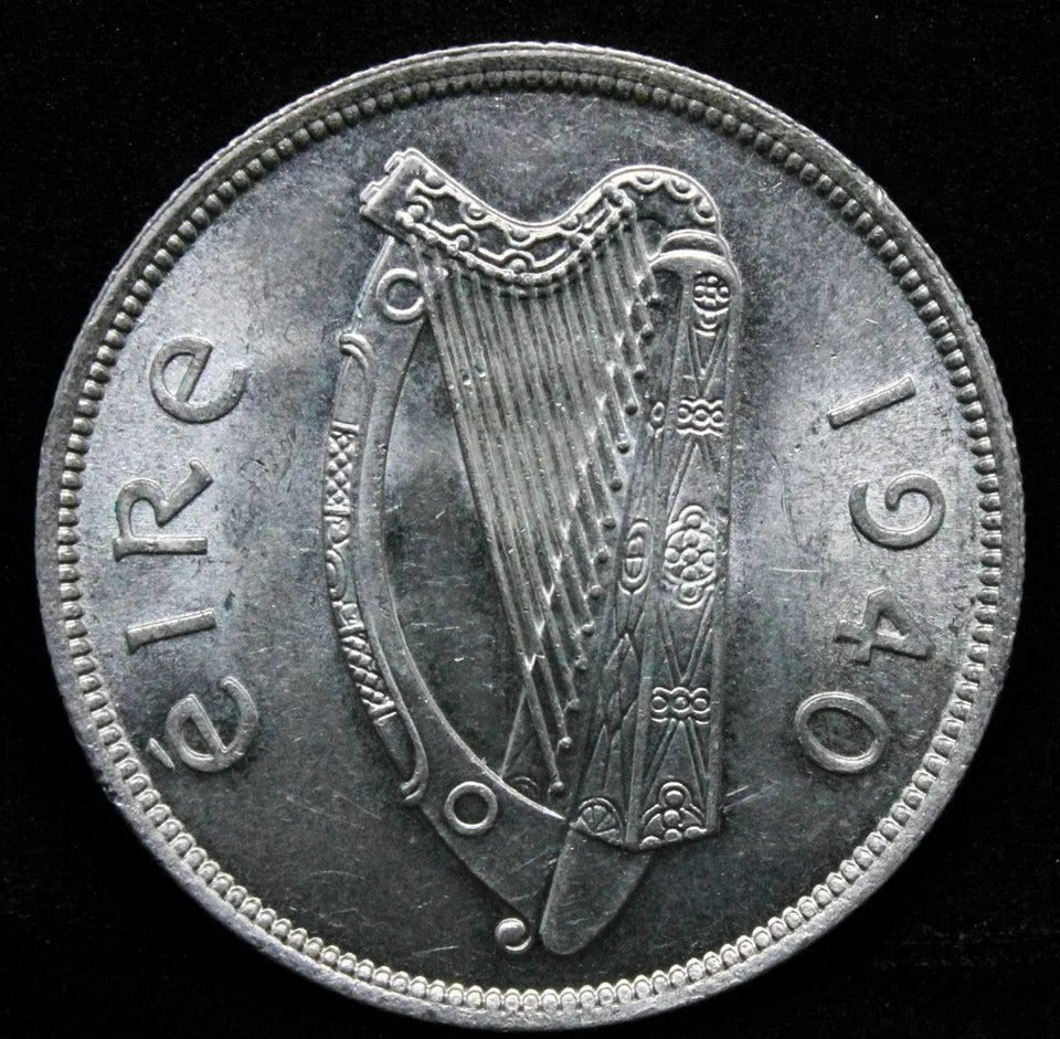 1940 1/2 Crown, Ireland Republic. KM.15 UNC