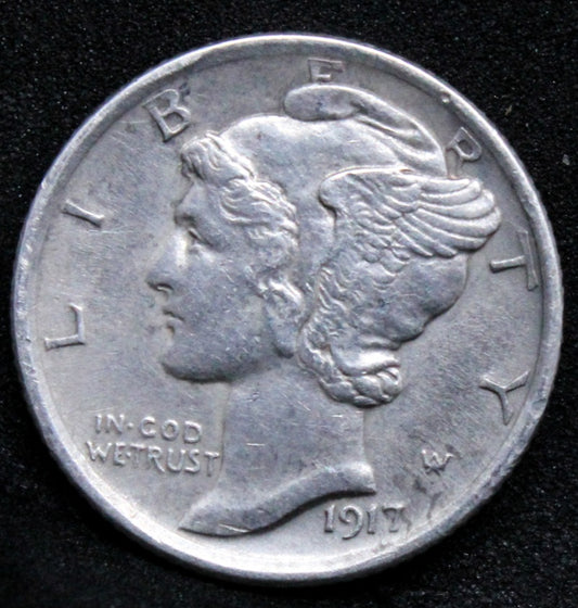 1917 Mercury Dime, USA/United states silver coin