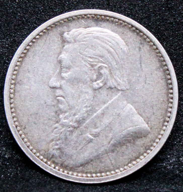 1892 3 Pence, South Africa. VF. Rare key date any grade. REF KM3