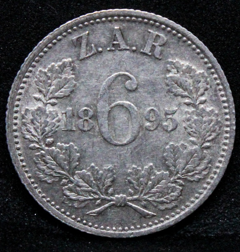 1895 6 Pence (Zuid Afrikaansche Republiek) - South Africa. KM-4