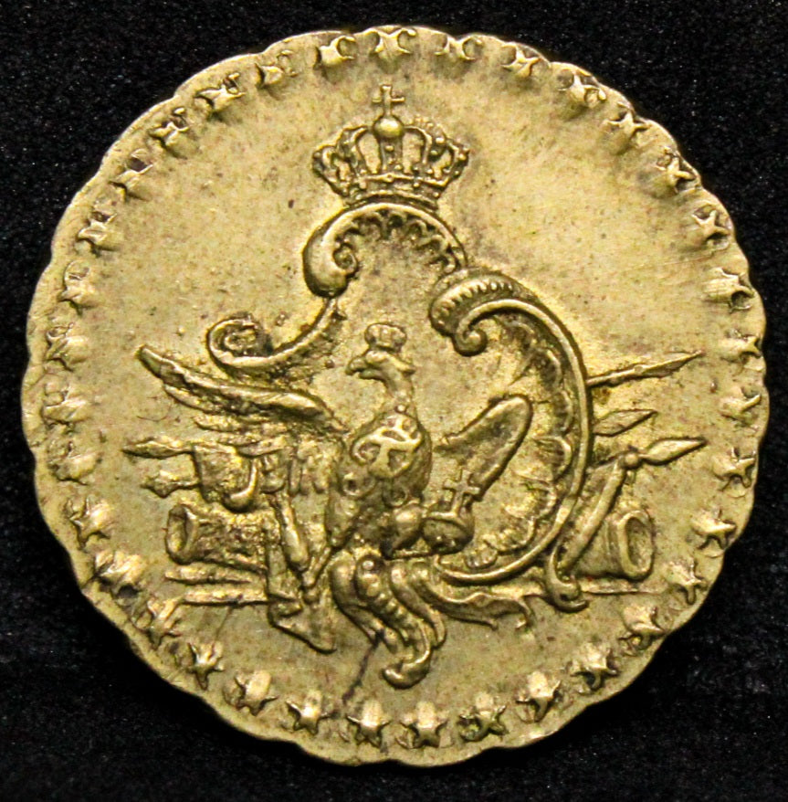 Brandenburg-Prussia Passing Weight of 1/2 Louis d'or 1772 Frederick II 1740-1786 aUNC