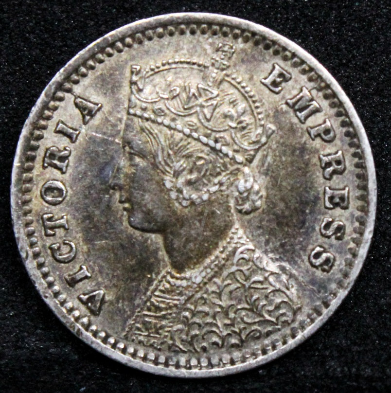 1888 Victoria India-British 2 Annas KM 488 EF