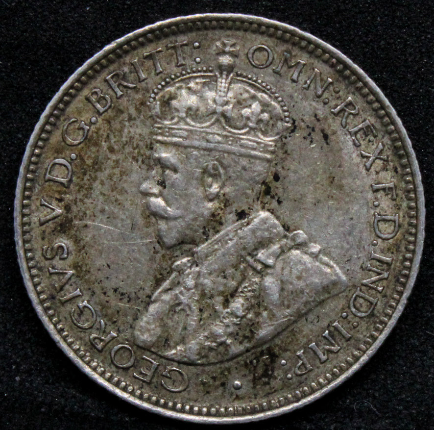 1914 6 Pence. Australia King George V. KM-25. VF