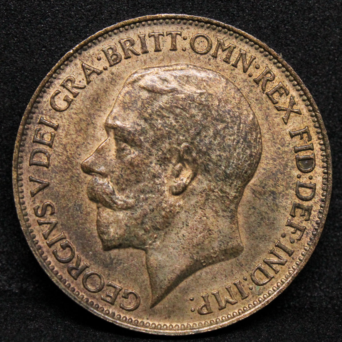1911 1/2 penny , George V. S.4056 UNC