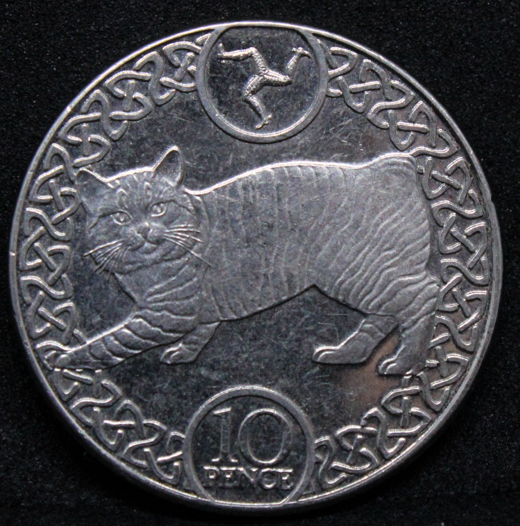 2019 10 Pence - Elizabeth II Manx Cat. Isle of man. KM-1581.
