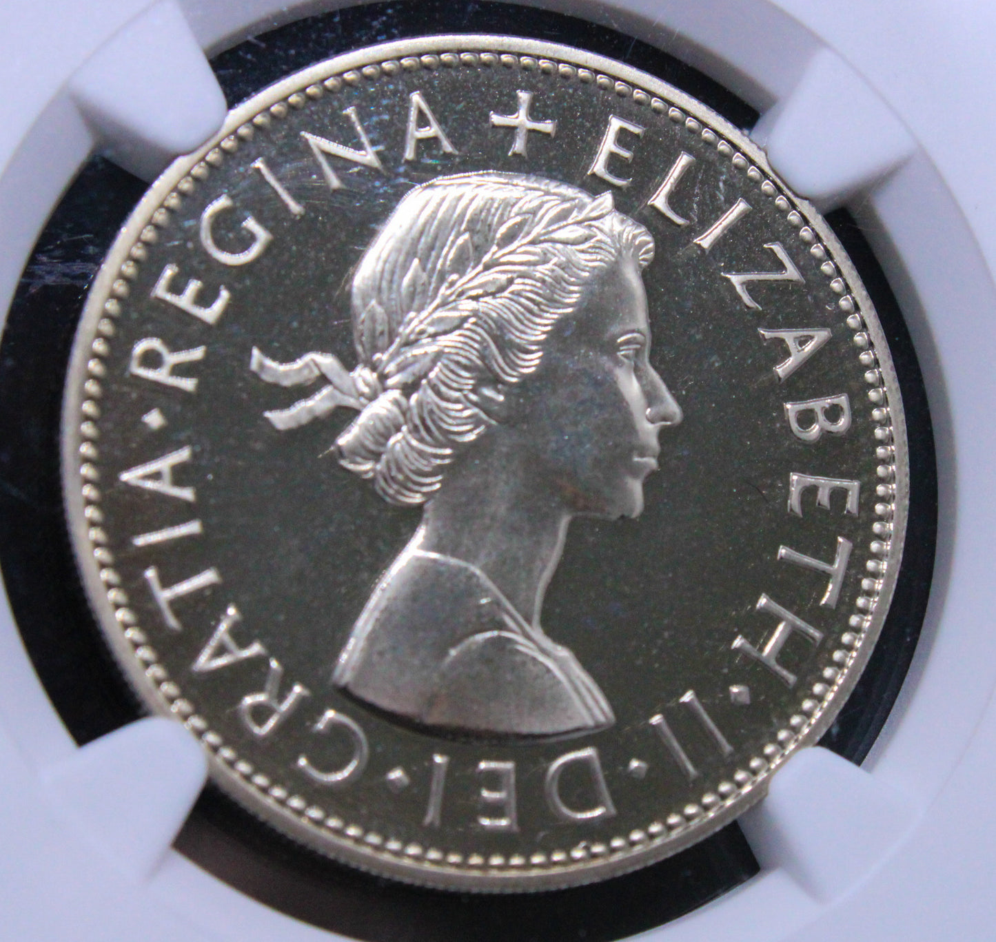 1970 1/2 crown Proof. Queen Elixabeth. PF68 Cameo, top pop