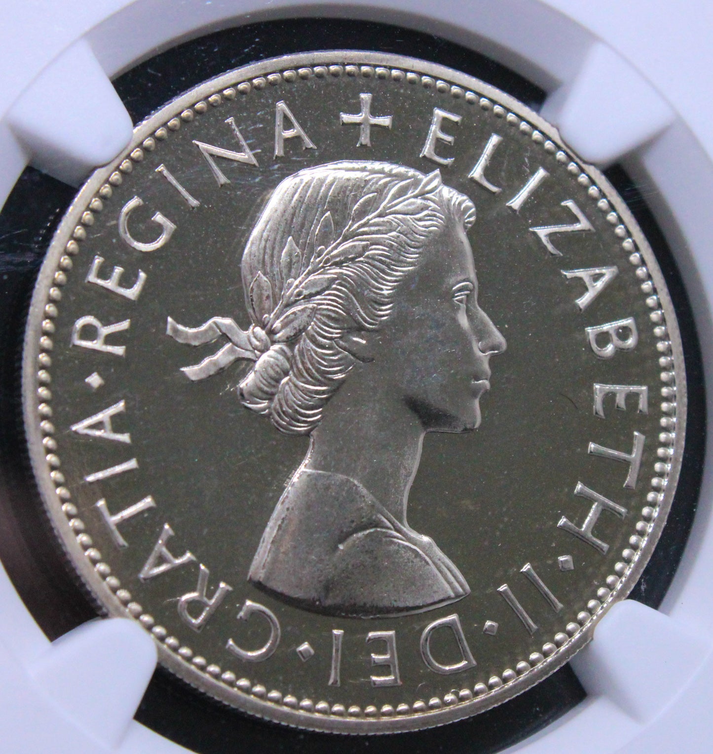 1970 1/2 crown Proof. Queen Elixabeth. PF68 Cameo, top pop