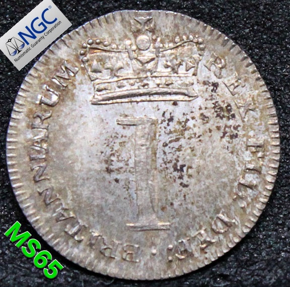 1818 G.BRITAIN PENNY MAUNDY .NGC MS 65