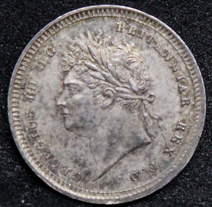1827 G.BRITAIN 2 PENNY MAUNDY George IIII .NGC MS 63