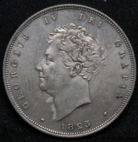 1825 G.BRITAIN 1 SHILLING BARE BUST, George IV .NGC MS 64