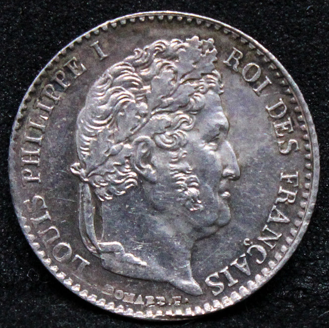 1844-W FRANCE 1/4 FRANC .NGC MS 63, sole graded, top pop