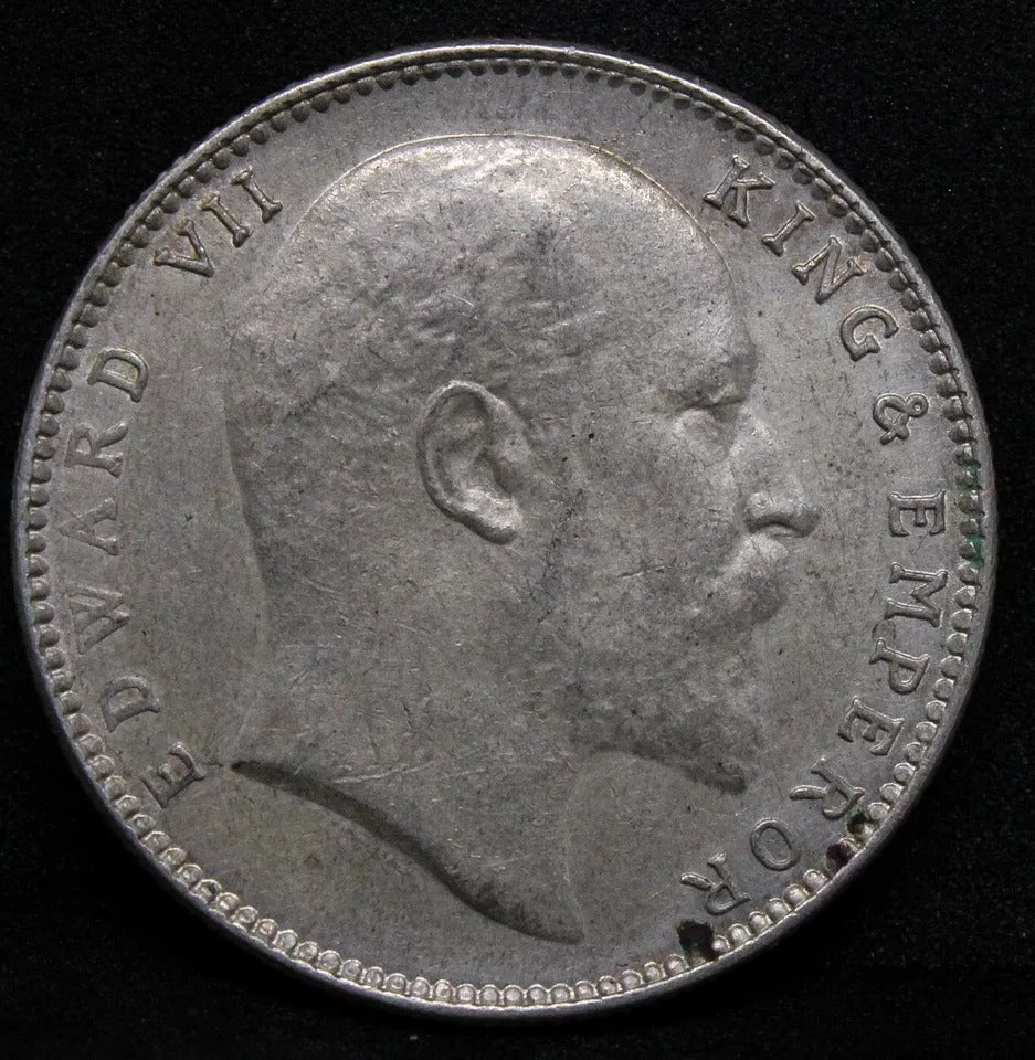 1904 rupee Edward VII India-British Rupee KM 508 EF #2