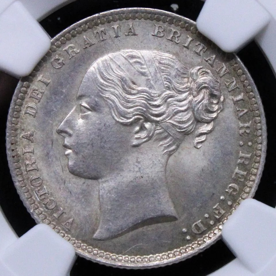 1 Shilling 1872, Queen Victoria. S.3906A. NGC MS64. BU