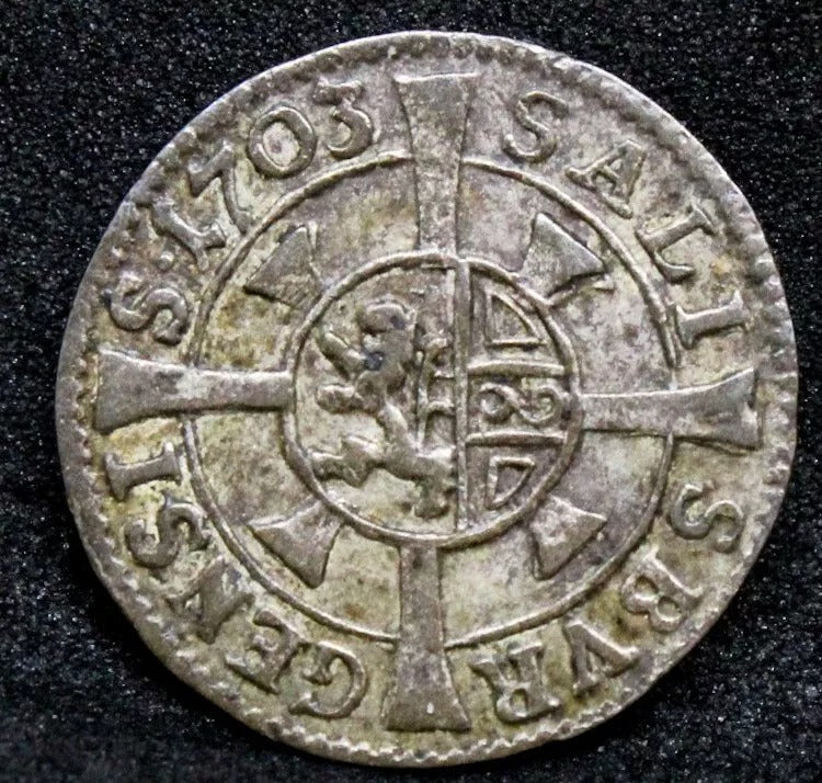 1703 Kreuzer, Bishopric Of Salzburg(Austria) Johann Ernst KM-248
