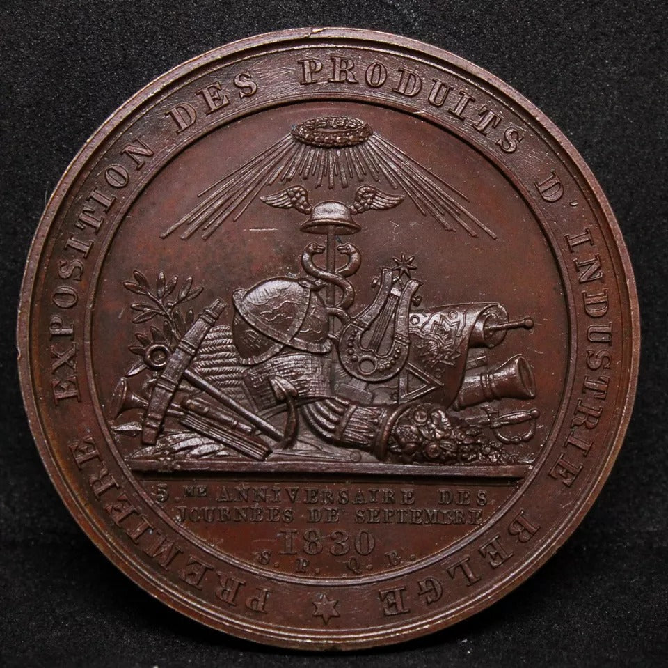 Belgium, Leopold I. Industrial Exhibition Medal, 1830. FDC