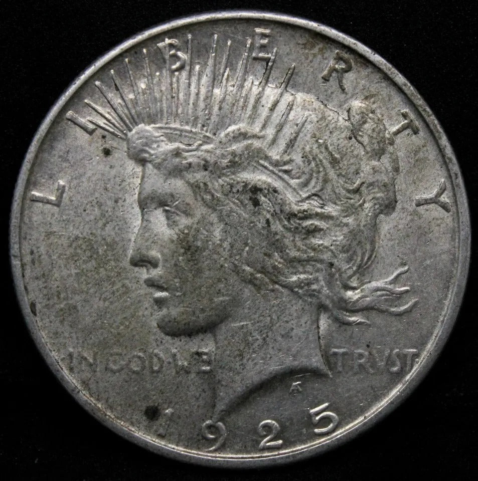 1925-S $1 Peace Dollar, United States aUNC