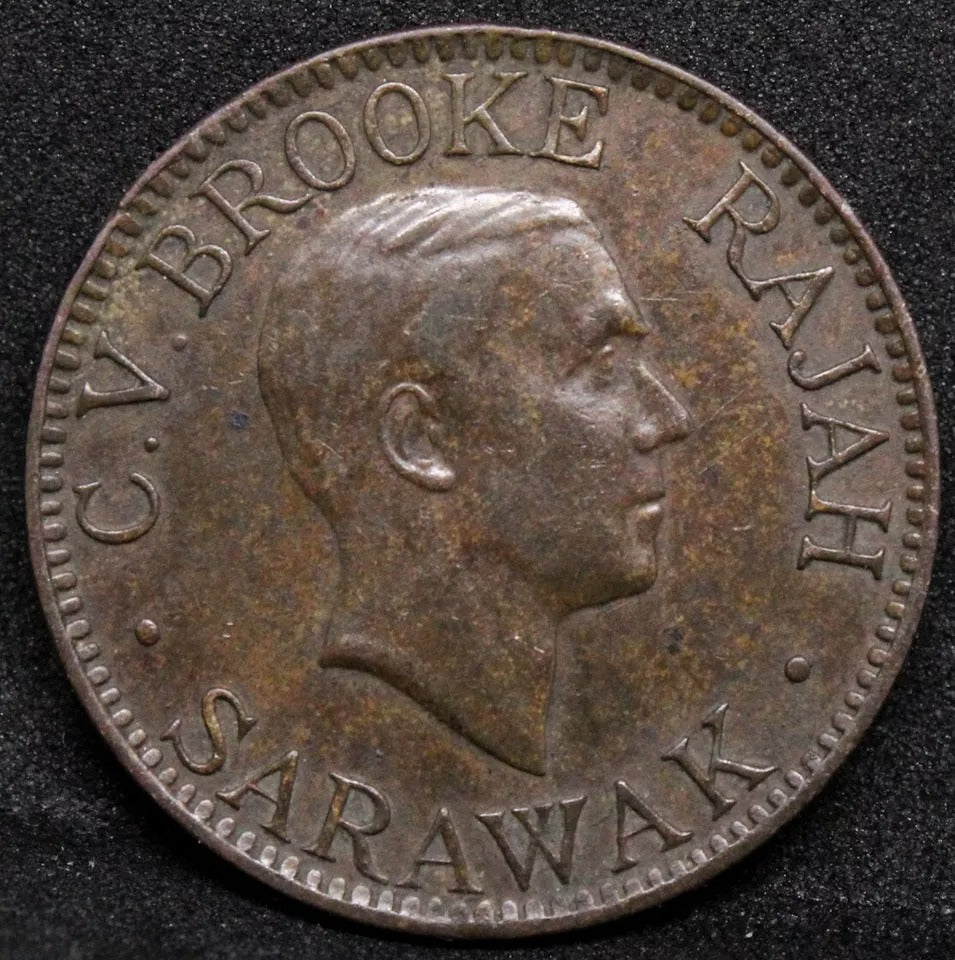 10 Cents 1920, Sarawak. Charles V. Brooke Rajah. KM-16 EF