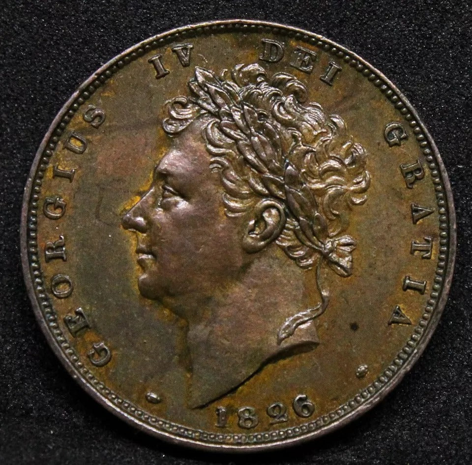 1 farthing 1826. George IV. S.3825 aUNC
