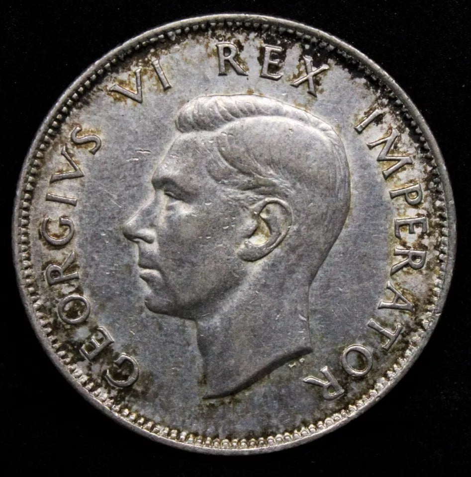 2 1/2 shillings 1942, South Africa King George VI. KM-30. EF