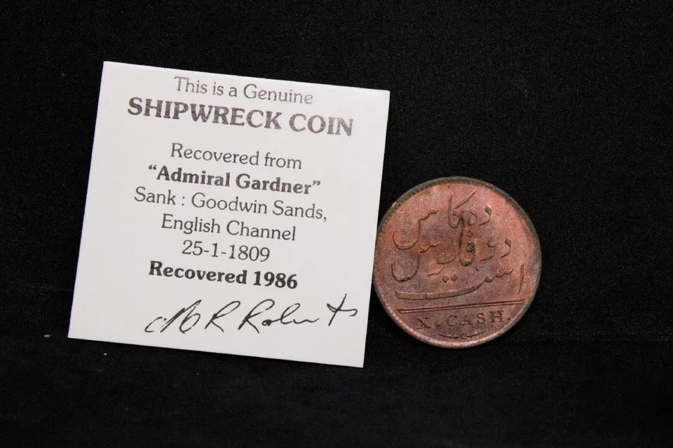 1808 10 Cash East India Company Admiral gardner shipwreck salvage