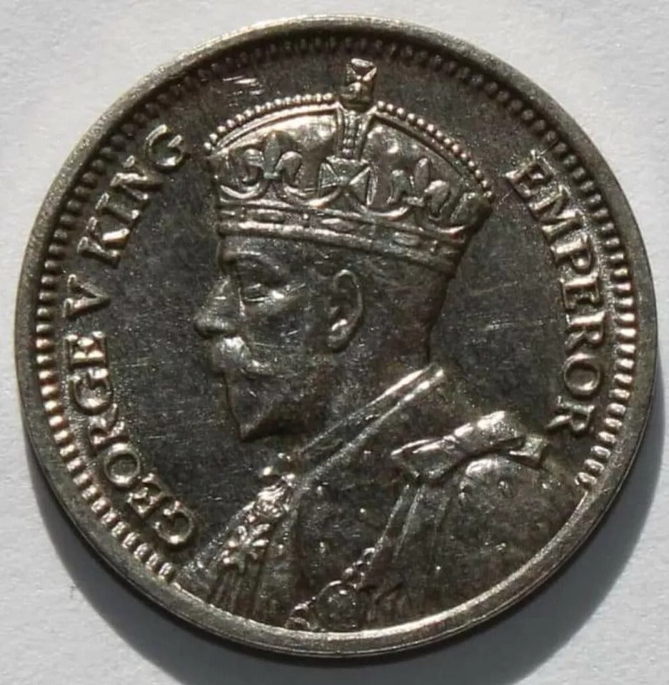 1933 Three Pence George V New Zealand UNC
