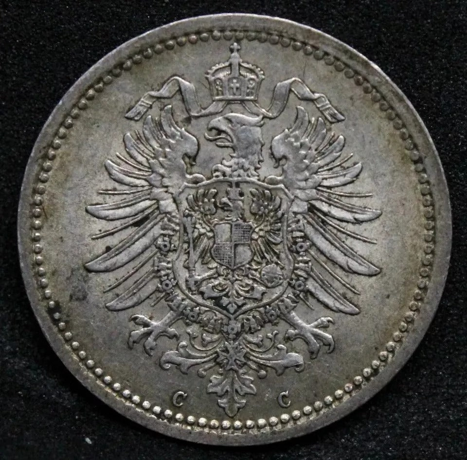 50 Pfennig 1875 -C German Empire. Wilhelm I. KM-6 UNC #2
