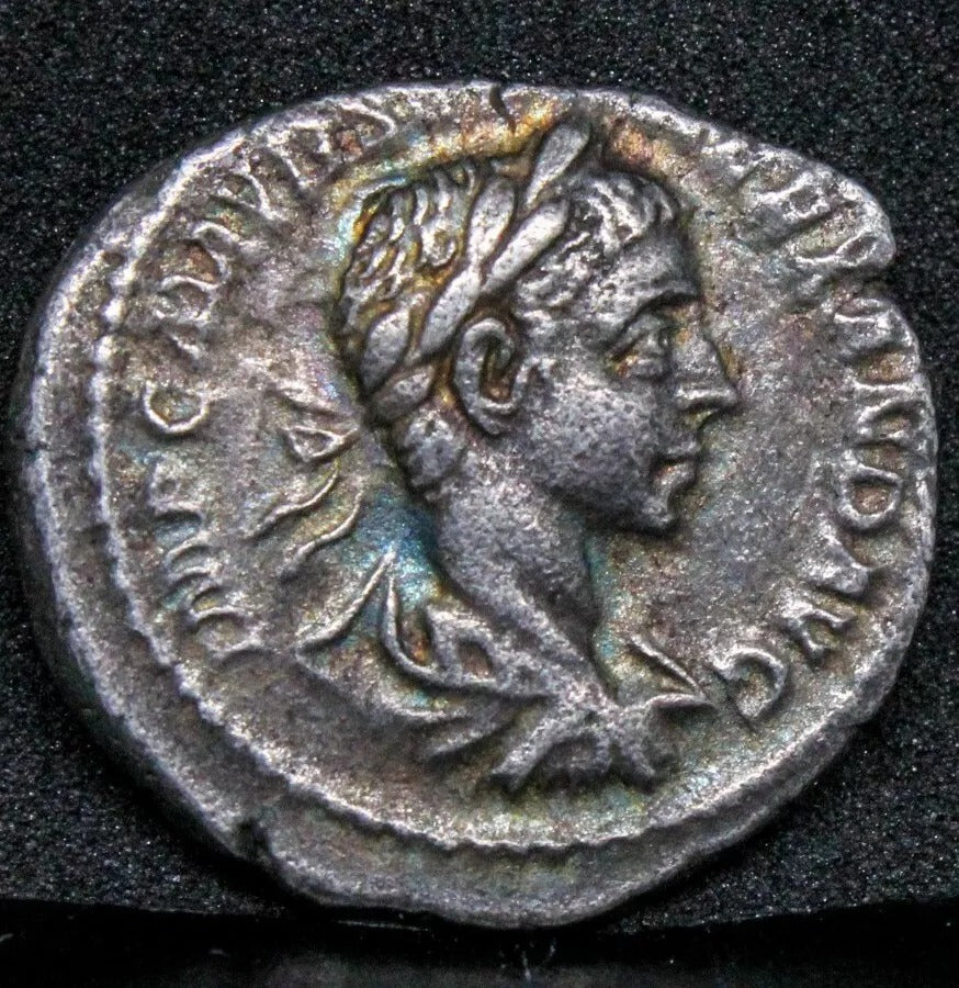 Severus Alexander A.D. 224 AR Denarius, Silver Roman Imperial Coin