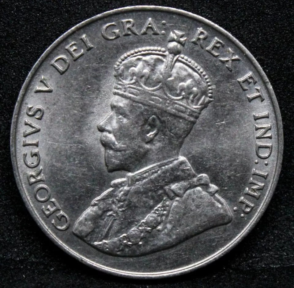1923 5 Cents Canada, George V, UNC. Nickel, KM-29