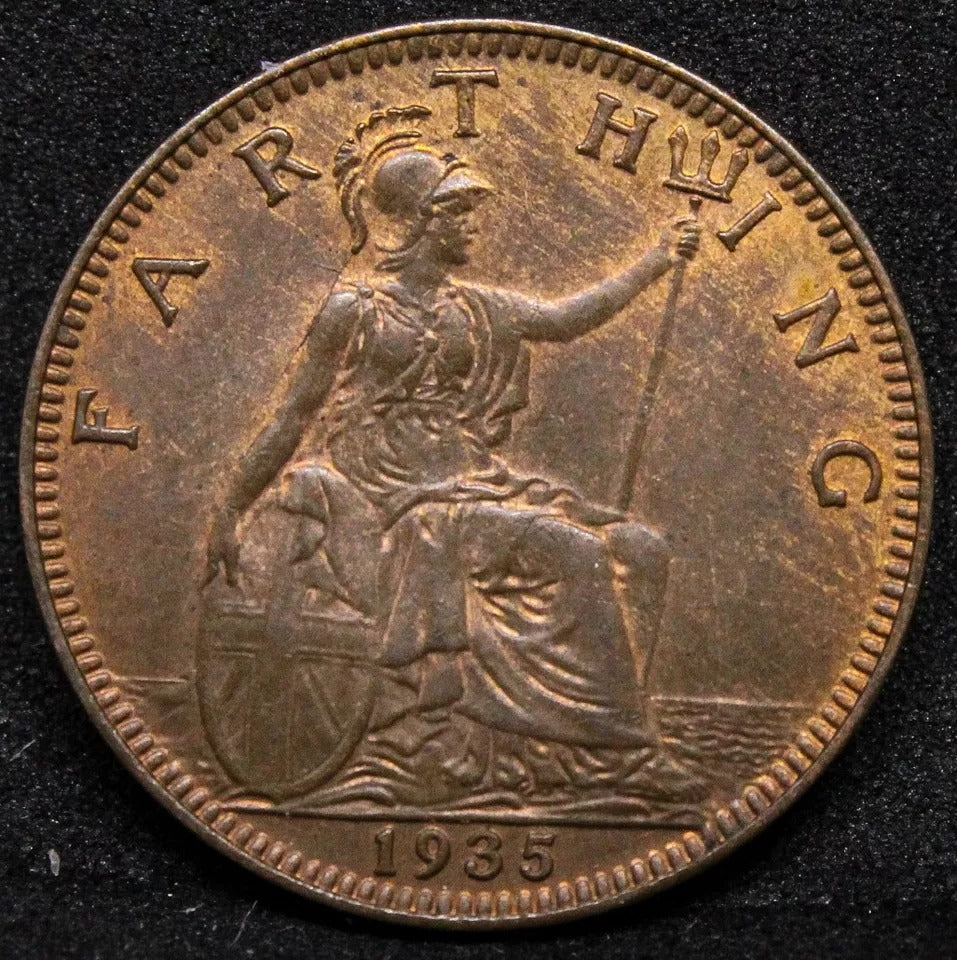 1 Farthing 1935, George V. S.4061. UNC