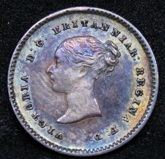2 Penny 1838 Maundy issue. Queen Victoria. S.3919. EF with colour
