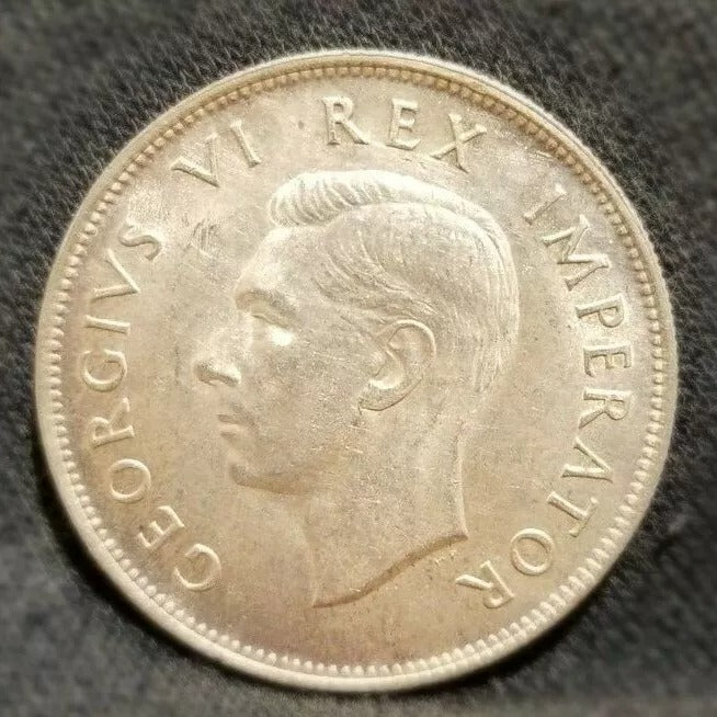 1941 South Africa 1/2 Crown George VI UNC