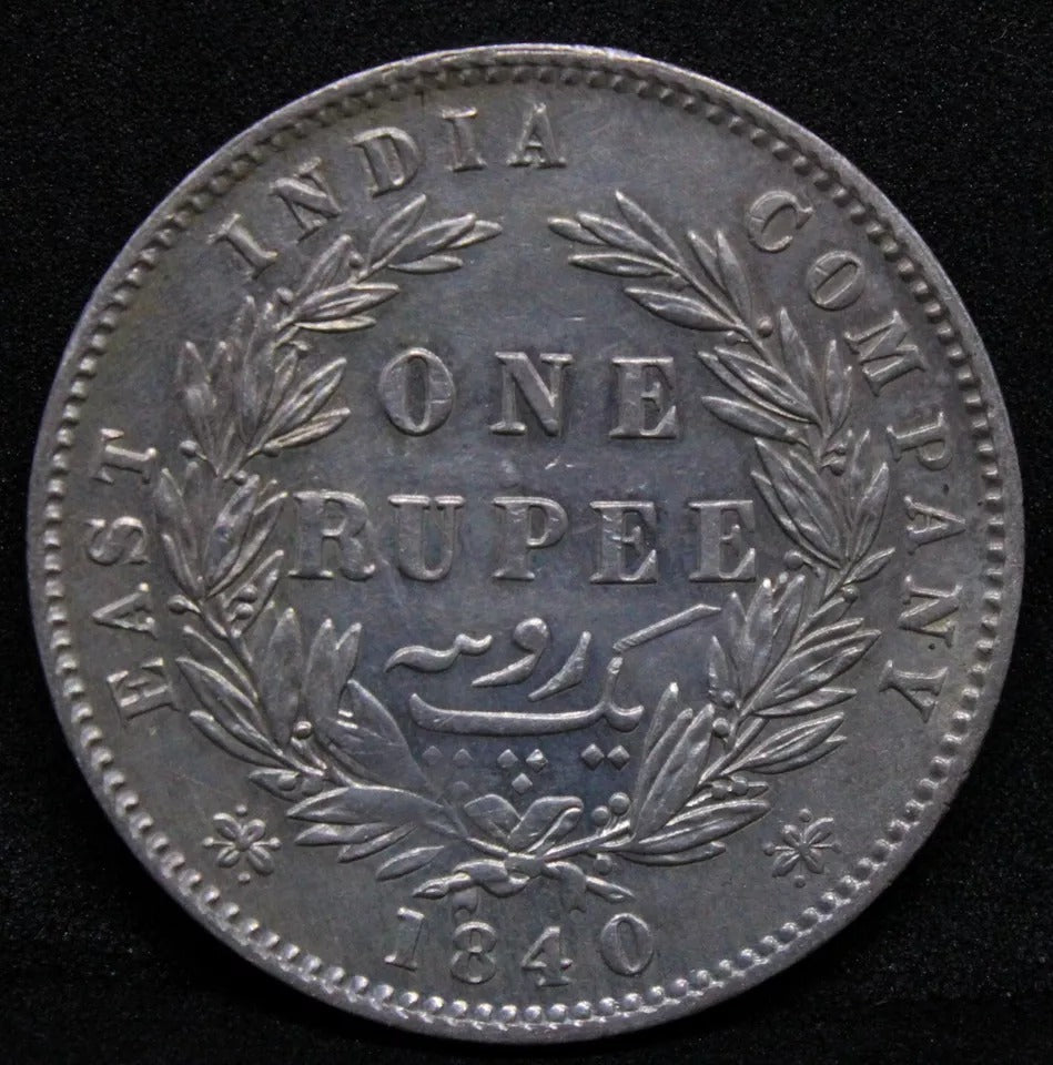 1840 India-British Rupee Victoria KM 457.12
