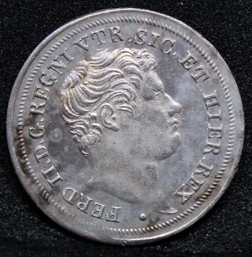 5 Grana 1844 - Ferdinando II - Kingdom of the Two Sicilies. KM-326 UNC