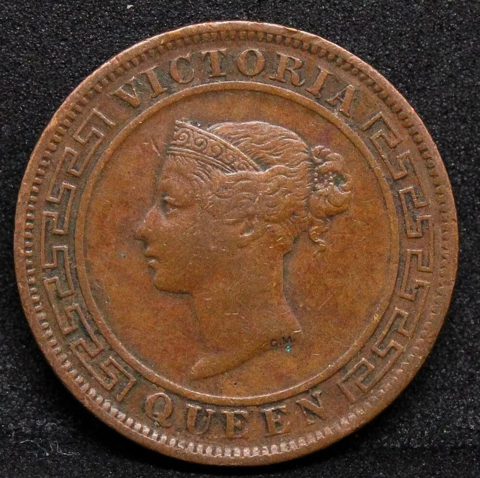 1 cent 1891, Ceylon-Queen Victoria. KM-92.