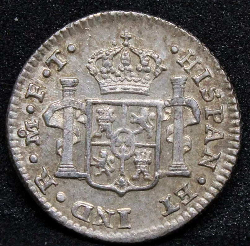 1/2 Real 1801 Mo-FT, Mexico. KM-72. aUNC