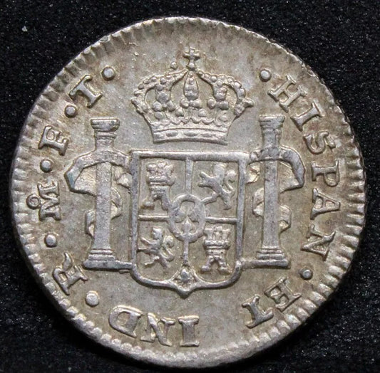 1/2 Real 1801 Mo-FT, Mexico. KM-72. aUNC