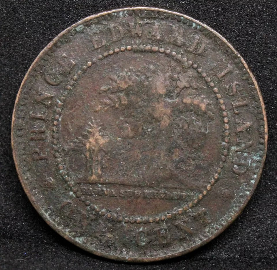 1871 Cent, Prince Edward Island. Queen Victoria. KM-4. Fine