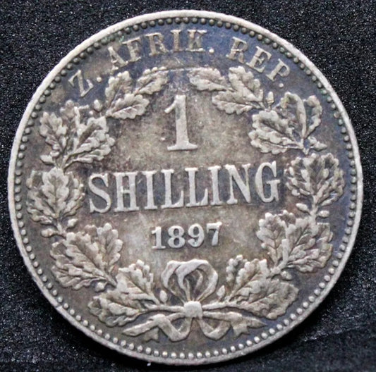 1897 shilling (Zuid Afrikaansche Republiek) - South Africa, nEF KM-5