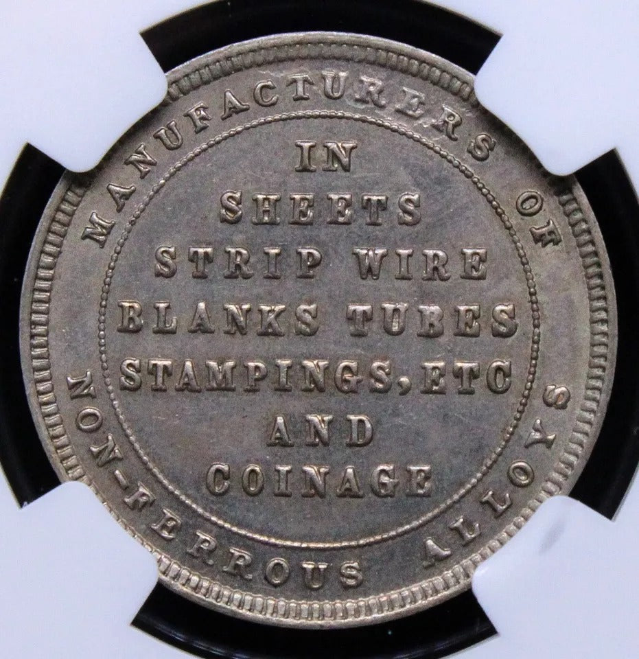(UNDATED) G.BRITAIN CU-NI SWEENY-ADV-29 BIRMINGHAM MINT Token NGC MS64