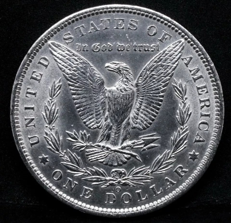 1885 -O Morgan Dollar $1, United States America Coin, USA Silver Coin. BU cond