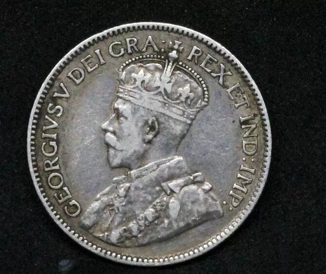 1913 Canada 25 Cents, George V. KM-24