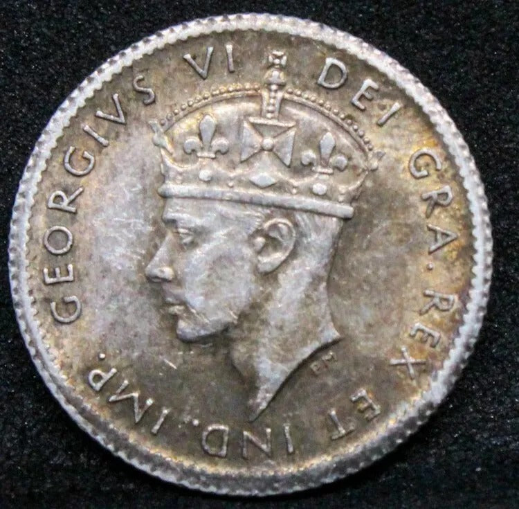 1942 -C Newfoundland 5 Cent EF, George VI. KM-19